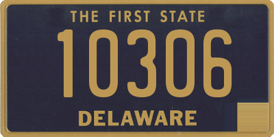 DE license plate 10306