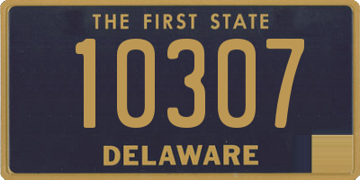 DE license plate 10307