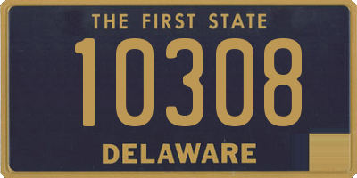 DE license plate 10308