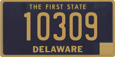 DE license plate 10309