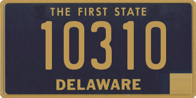 DE license plate 10310