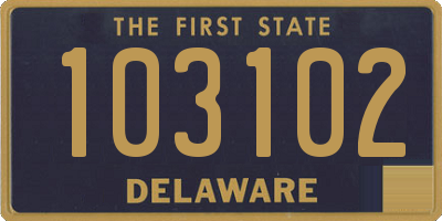 DE license plate 103102