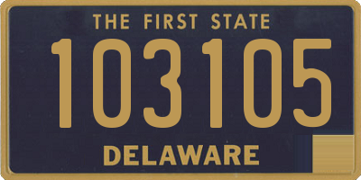 DE license plate 103105