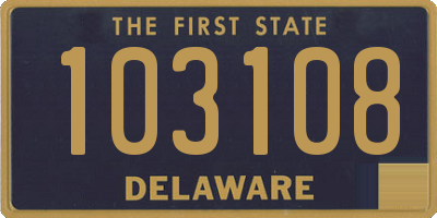 DE license plate 103108