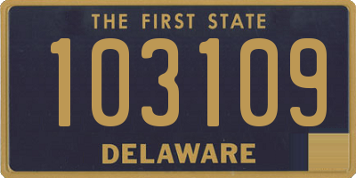 DE license plate 103109