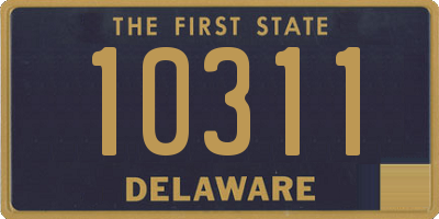 DE license plate 10311