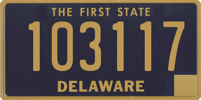 DE license plate 103117