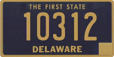 DE license plate 10312