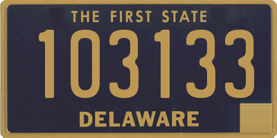 DE license plate 103133