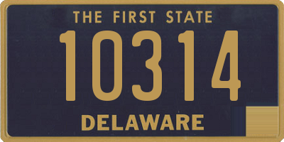 DE license plate 10314