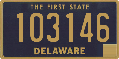 DE license plate 103146