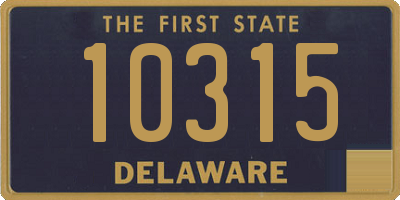 DE license plate 10315