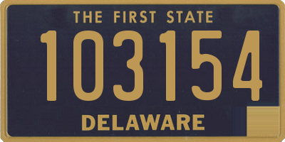 DE license plate 103154