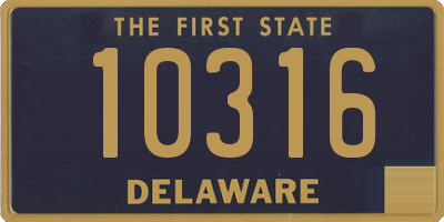 DE license plate 10316