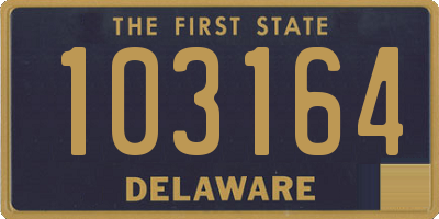 DE license plate 103164