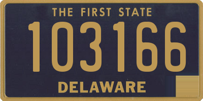 DE license plate 103166