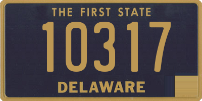 DE license plate 10317