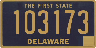 DE license plate 103173