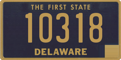 DE license plate 10318