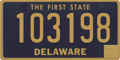 DE license plate 103198