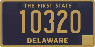 DE license plate 10320