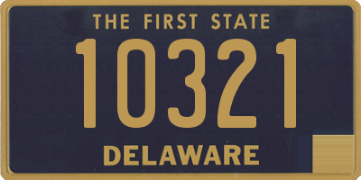 DE license plate 10321