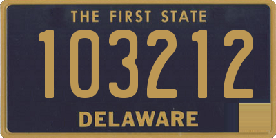 DE license plate 103212