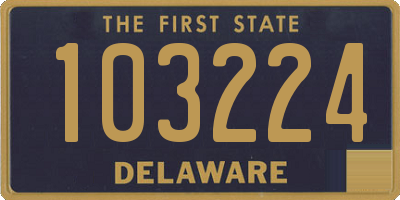 DE license plate 103224