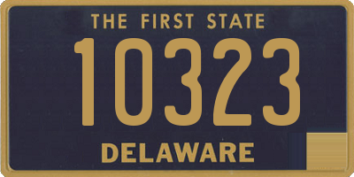 DE license plate 10323