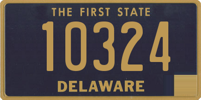 DE license plate 10324