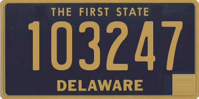 DE license plate 103247