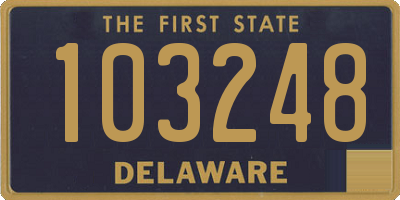 DE license plate 103248