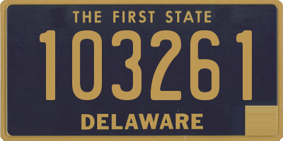 DE license plate 103261