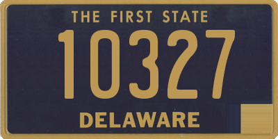 DE license plate 10327