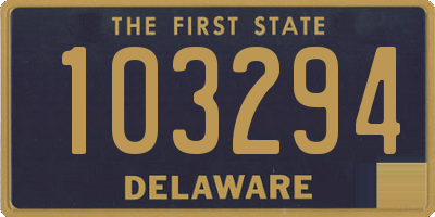 DE license plate 103294
