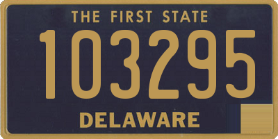 DE license plate 103295