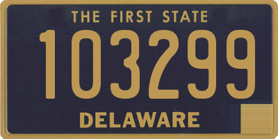 DE license plate 103299