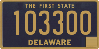 DE license plate 103300