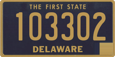 DE license plate 103302