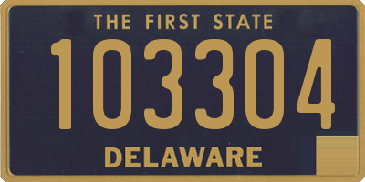 DE license plate 103304