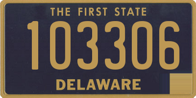 DE license plate 103306