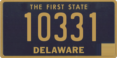 DE license plate 10331