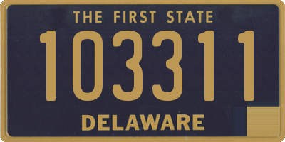 DE license plate 103311