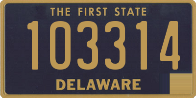 DE license plate 103314
