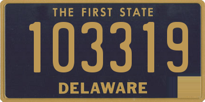 DE license plate 103319