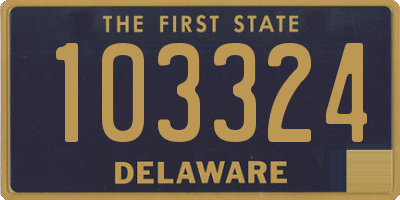 DE license plate 103324