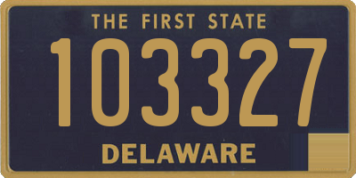 DE license plate 103327