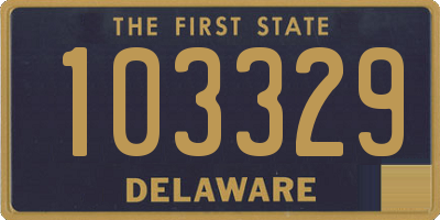 DE license plate 103329