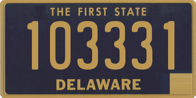 DE license plate 103331