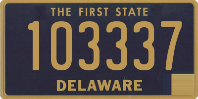 DE license plate 103337